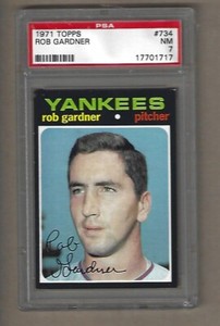 1971  TOPPPS  ROB  GARDNER  #  734     PSA  7