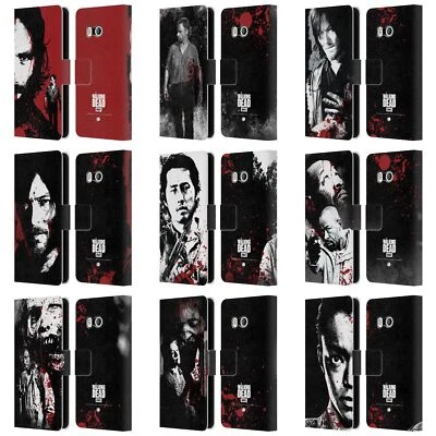 OFFICIAL AMC THE WALKING DEAD GORE LEATHER BOOK CASE FOR HTC PHONES 1 - Image 1 of 4