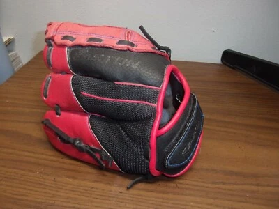 EASTON Z-Flex Youth Series ZFX1101RB 10 in. LH Red Black Baseball Glove Mitt ** - Image 1 of 4