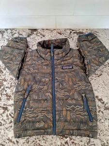 Patagonia Kids Size 6-12 M brown full zip down fill puffer Jacket. - Picture 1 of 10