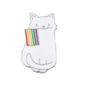 Brooch Gay Lesbian Bisexual Transgender LGBTQ Pride Rainbow Flag Metal Badge Pin