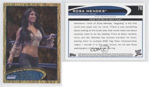 2012 Topps WWE Gold Rosa Mendes #70