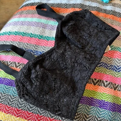 Sujetador bustier corsé de encaje negro icónico DOLCE & GABBANA talla 38 IT US 2 XS Foto 1 de 4