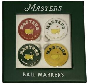 Masters Tournament 4-pack Golf Ball Markers Gift Set Augusta National 2023