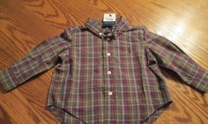 Ralph Lauren Baby Boy L/S Button Down Dress Shirt 9 mo. NWT - Picture 1 of 4