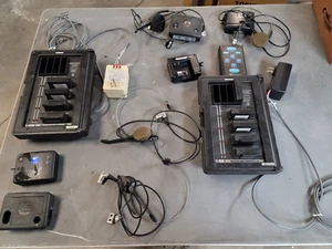 HME Com400 Wireless Drive Thru Intercom Headsets and Chargers Lot ASIS PARTS - Picture 1 of 12