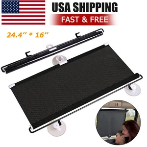 Retractable Car Auto Side Window Baby Sun Shade Shield Cover Roll Curtain Visor - Bild 1 von 9