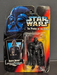 1995 Star Wars Darth Vader (Short Saber)  Figure Red Card Power Of The Force  - Picture 1 of 6