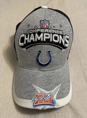 Gorra Indianapolis Colts NFL Para hombres Espalda Ajustable 2006 Super Bowl Con Pin Foto 1 de 4