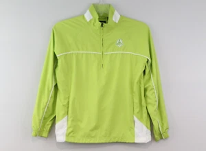 Kate Lord Golf Legendary Run Windbreaker Jacket Womens size S Lime Green 1/4 Zip - Picture 1 of 11