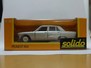 solido No.40 FRANCE PEUGEOT 604 V6 SL silber 1/43 5.76 - extrem selten - OVP neu - Bild 1 von 14