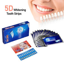 Tiras blanqueadoras dentales de gel 5D kit dental blanco pegatina cuidado de higiene oral