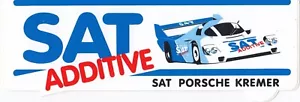 PEGATINA SAT ADITIVE KREMER PORSCHE 962C WSPC GRUPO C 1986 PERÍODO ORIGINAL RARA - Imagen 1 de 2