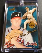 TOM GLAVINE RARE 1999 PACIFIC AURORA OPENING DAY ISSUE PREMIERE DATE GOLD /31 Se