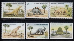 SAO TOME & PRINCIPE Dinosaurs MNH set - Picture 1 of 1