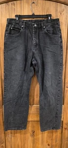 Wrangler Jeans Uomo 36x30 Grigio Autentico Gambe Dritte 5 Tasche Design Outdoor - Foto 1 di 6