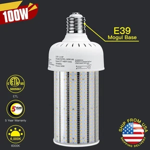 100W LED Corn Cob Bulb For Warehouse Factory Workshop Garage Store Light AC480V - Picture 1 of 11