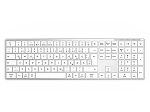 ISY IKE-7200-WT Tastatur Scissor kabellos Weiß - Bild 1 von 1