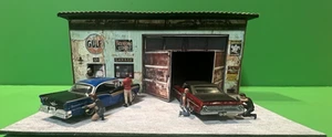 Diorama hecho a mano escala 1/64 “Tienda de detalles de barrio” con iluminación LED - Imagen 1 de 24
