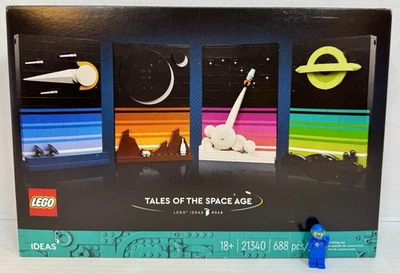 LEGO (21340) Ideas: Tales of the Space Age nuevo cohete de exhibición de arte retirado sellado Foto 1 de 4