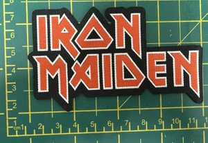 IRON MAIDEN CLASSIC LOGO CUT OUT PRINTED SEW ON PATCH OFFICIAL ITEM - Picture 1 of 9