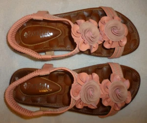 Patrizia Spring Step Peach Nectarine Flat Leather Sandals EU 36 Size 5.5 - 6 - Picture 1 of 13