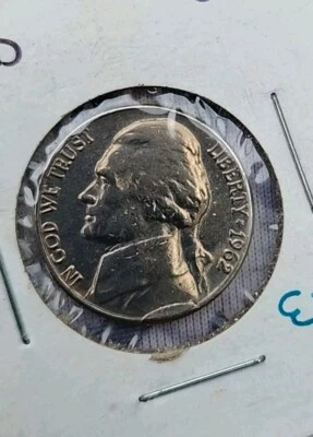 1962 D Jefferson Nickel CUD,  D.O.D Rare - Image 1 of 4