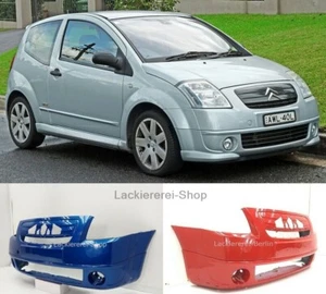 STOßSTANGE VORNE LACKIERT IN WUNSCHFARBE NEU passend für Citroen C2 2003-2008  - Bild 1 von 9