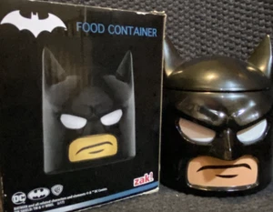 DC Comics WB Superhero Lego Batman Cowl Head Food Container 10.5oz Screw Top - Picture 1 of 8