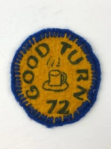 Vintage BSA Boy Scout Good Turn Felt Patch-60s? - Picture 1 of 2