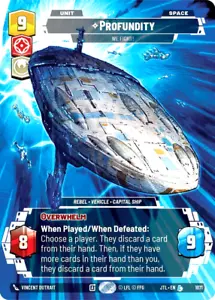 Star Wars Unlimited Profundity 1071 Prestige Foil leggendario salto alla velocità della luce - Foto 1 di 1