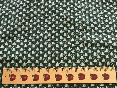 Trees on Green Quilting Cotton, Artistic Expressions Cotton 3.5 yards - Image 1 of 3