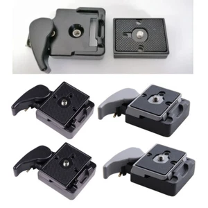 Adaptador de abrazadera de liberación rápida 2* + placa para trípode Manfrotto 200PL-14 323 RC2 Z8B8 - Imagen 1 de 13