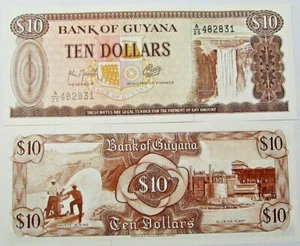 BILLETE " GUYANA " 10 DOLARES AÑO 1992 UNC PLANCHA - Imagen 1 de 1