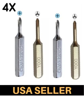 4PC +1.5 /Y0.6 Tri Point Screwdriver Micro Bits Set for iPhone 7 8 P X XS XR WOW - Image 1 of 4