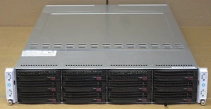 Supermicro 6028TR-HTR 3x X10DRT-H Node 6x E5-2630v3 12x 3.5" Bay 2U CTO Server - Picture 1 of 12