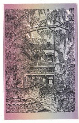 Court of Two Sisters / New Orleans, Louisiana vintage postcard / art card - Image 1 of 2