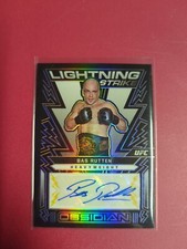 2023 Chronicles Obsidian UFC Bas Rutten Gold Lightning Strike Auto 06/10