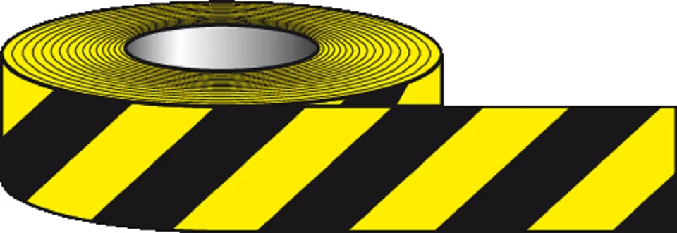 4 Rotoli Nastro Avvertenza Pericoli Giallo e Nero 50mm x 33m Nastro Autoadesivo Generale