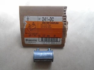 BRIDGE PORT ELECTRICAL CONDUIT ZINC EMT COUPLING 241-DC - Picture 1 of 4