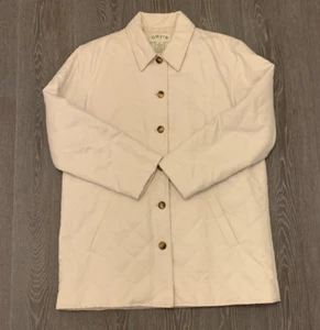 Orvis Quilted Cream Jacket Casual Mid Length Women's UK Size Medium - Picture 1 of 5