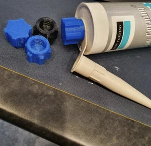 10 Mastic silicone Tube Cap Nozzle Sealant .FREE DELIVERY Random Colour - Picture 1 of 3