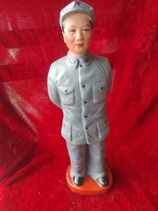 Unique Folk Collection Cultural Revolution Porcelain Chairman Mao Statue Figure - Picture 1 of 11