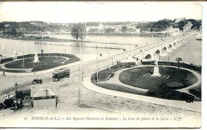 CP 37 Indre-et-Loire - Tours - Les Squares Descartes et Rabelais - b - Foto 1 di 2