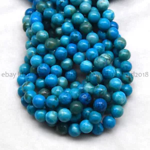 Blue Crazy Lace Agate 6/8/10mm Round Gemstone Loose Beads 15'' Strand - Picture 1 of 6