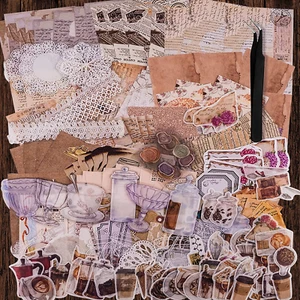 260 Stück Vintage Scrapbooking Sticker Zubehör Ästhetische Scrapbook Aufkleber P - Bild 1 von 12