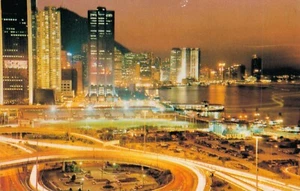 Hermosa postal de colección de la escena del atardecer de Victoria de Hong Kong BS.07 - Imagen 1 de 2