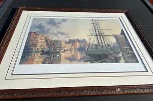 John Stobart Druck Milwaukee The Inner Harbor bei Sonnenuntergang 1880 signiert & nummeriert - Bild 1 von 17