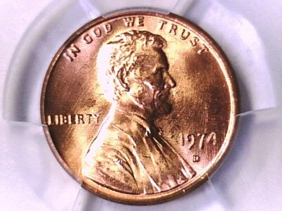 1974 D Lincoln Memorial Cent PCGS MS 66 RD 40510439 - Image 1 of 3
