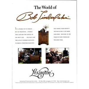 Lexington Furniture Print Ad Magazine Clipping Home World of Bob Timberlake Vtg - Picture 1 of 5